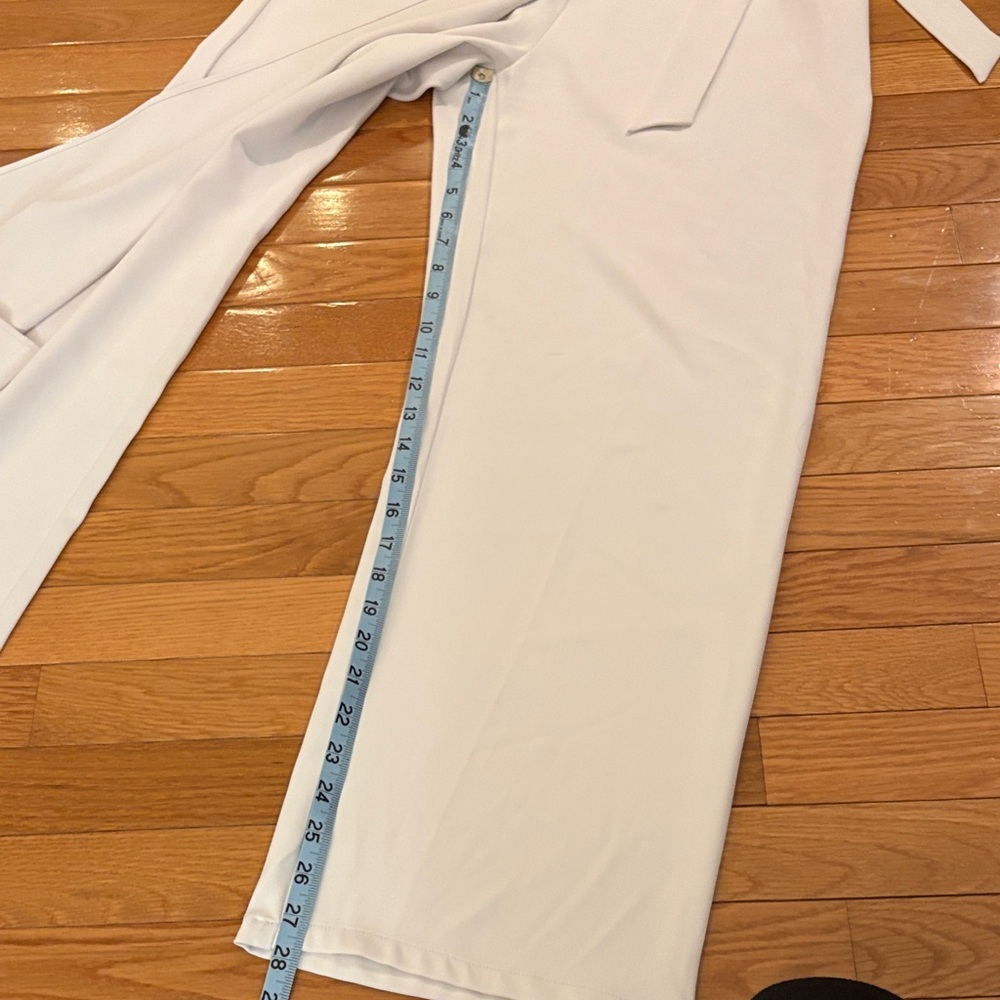 HALARA Ivory Wide-Leg Tie-Waist Pants - Picture 10 of 13